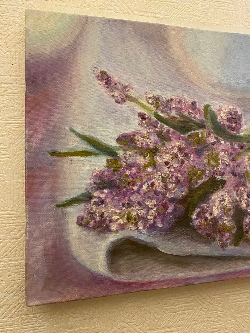 油彩画【lavender】一点もの　F4