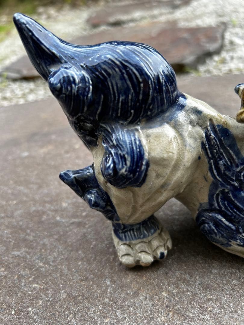 シーサー　2体　大小　沖縄　琉球　アンティーク