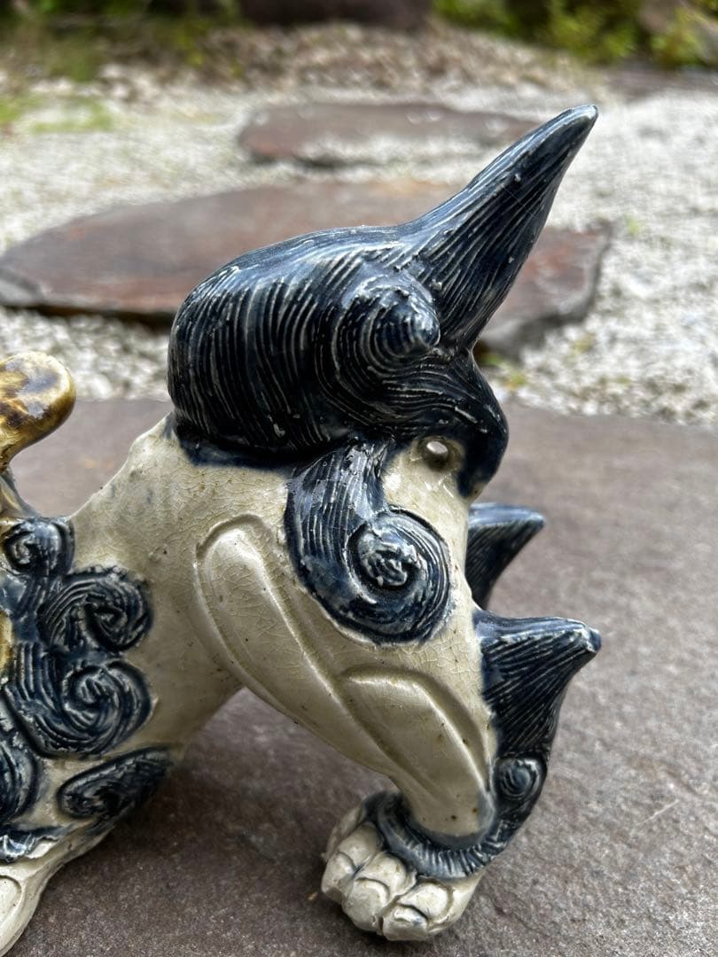 シーサー　2体　大小　沖縄　琉球　アンティーク