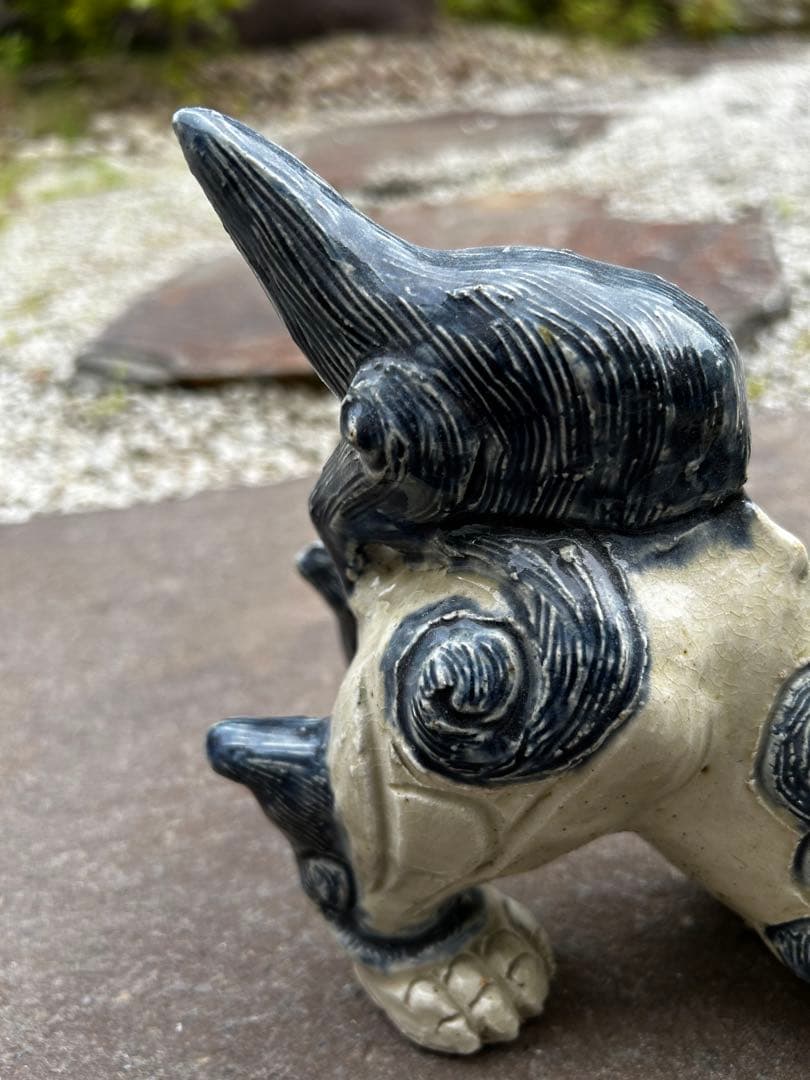 シーサー　2体　大小　沖縄　琉球　アンティーク