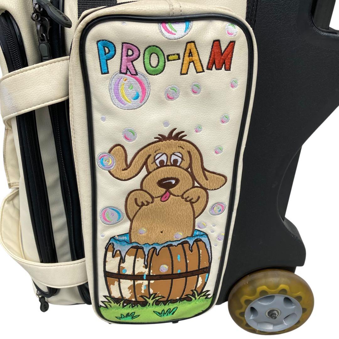 レア　Doggy 犬　わんちゃん　ボウリング用バッグ ABS PRO-am 白色