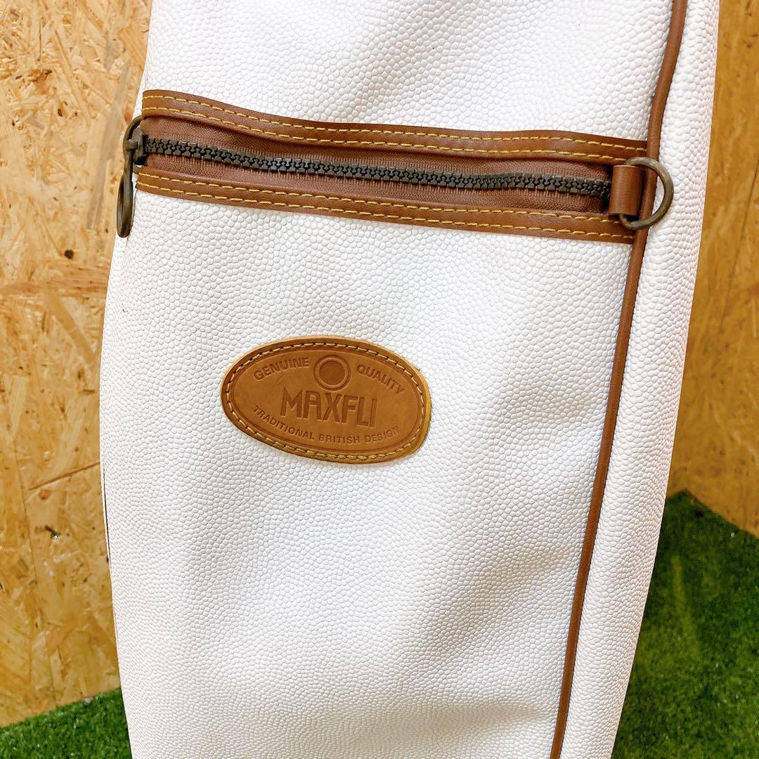 MAXFLI キャディバック　ホワイト　おまけ付き ゴルフバッグ