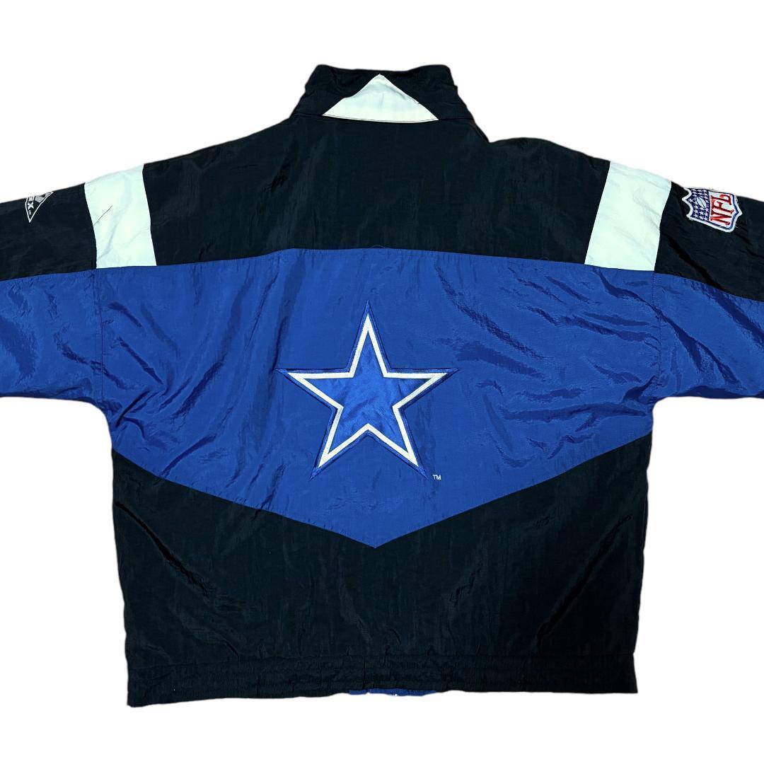 台湾製 APEX NFLダラスカウボーイズ 中綿ジャケット ブルー USA企画L