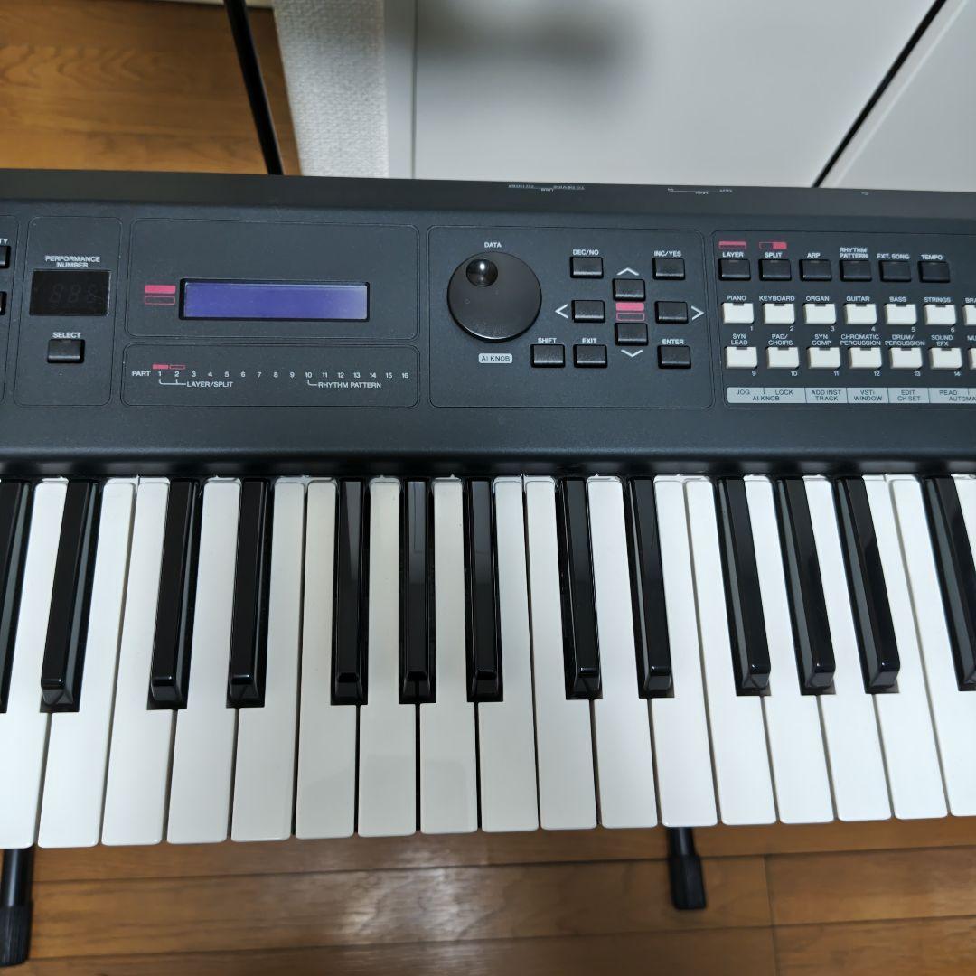 YAMAHA MX61 シンセサイザー 61鍵 動作良好 スタンド付 付属品多数
