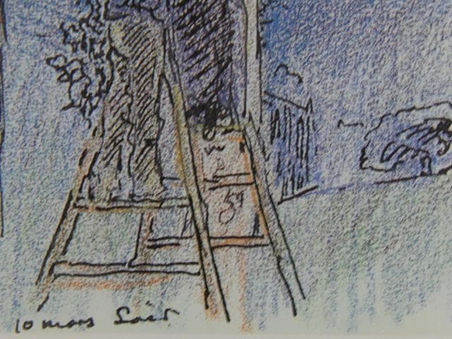 アンリ＝エドモンド・クロス【植木棚の下で梯子に乗る男女】