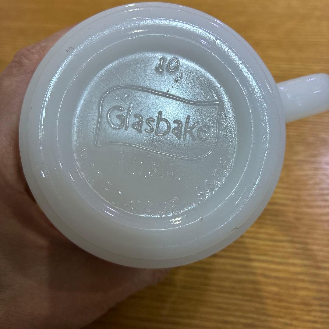 GLASBAKE グラスベイク　ビンテージ　テニス マグカップ　ファイヤーキング
