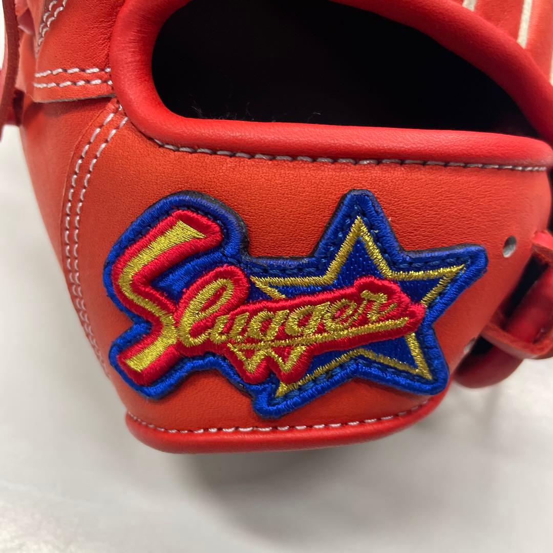 久保田スラッガー　ジュニア用軟式野球グローブ オレンジ 左投用