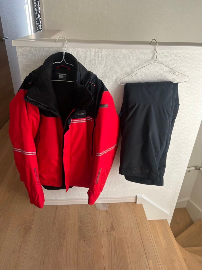 SHIMANO フィッシングジャケット XL レッド/ブラック