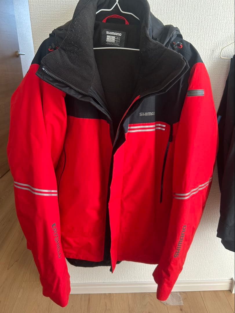 SHIMANO フィッシングジャケット XL レッド/ブラック
