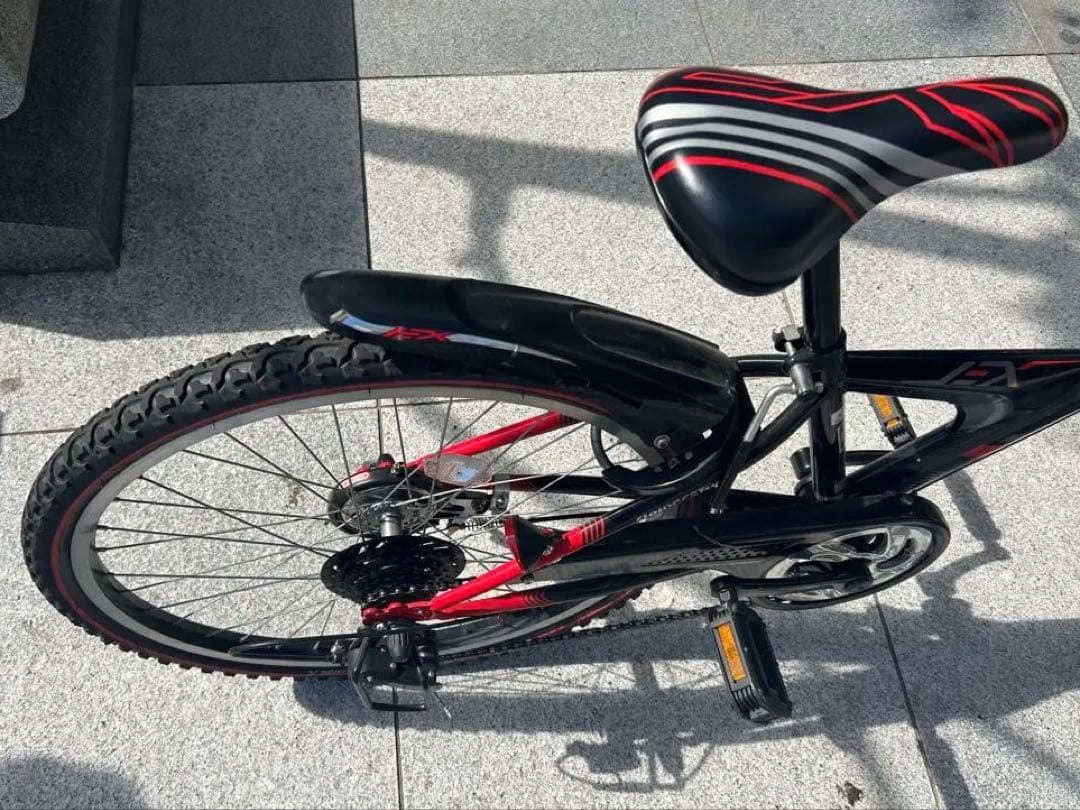 BRIDGESTONE EXJ46 外装6段　ブリヂストン　ブラック&レッド