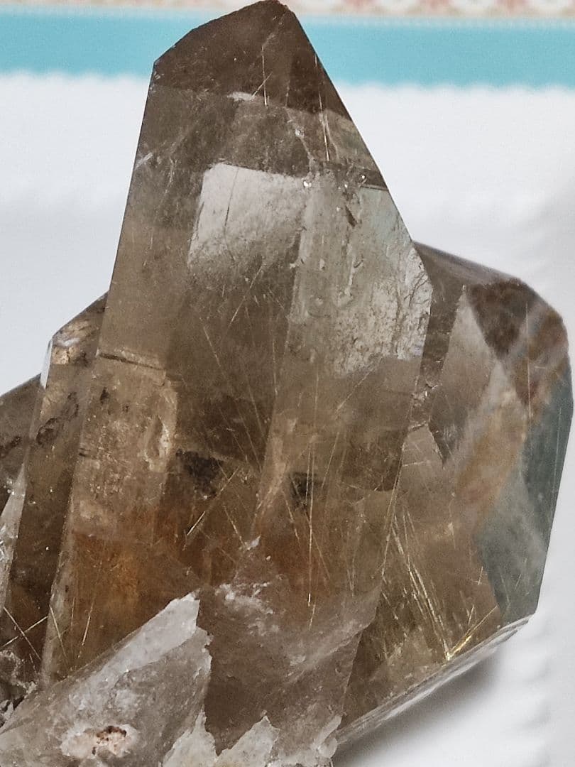 パワーストーン　天然石　ルチルクォーツ　レコードキーパー入り　399g　N377