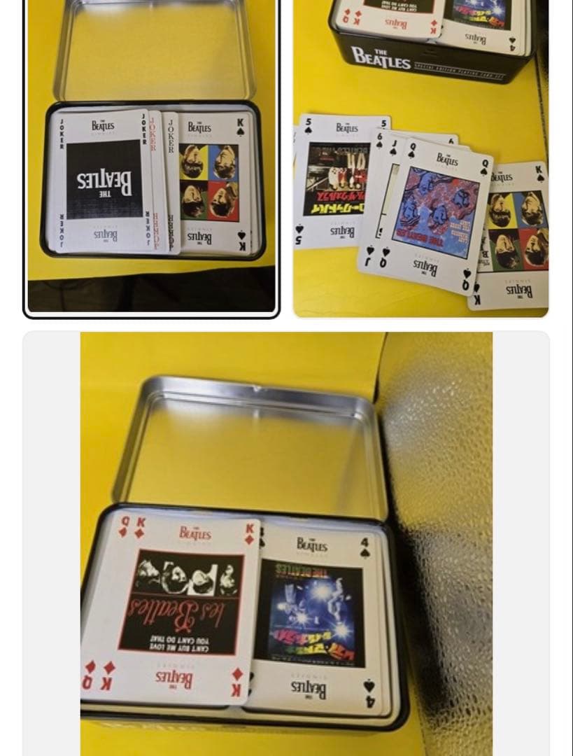 新品未開封2009年THE BEATLESビートルズ特別版トランプセットブリキ箱