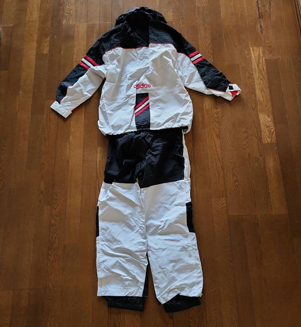 adidas　アディダス　スノーボード　スキーウェア　上下セット　S　白×黒×赤