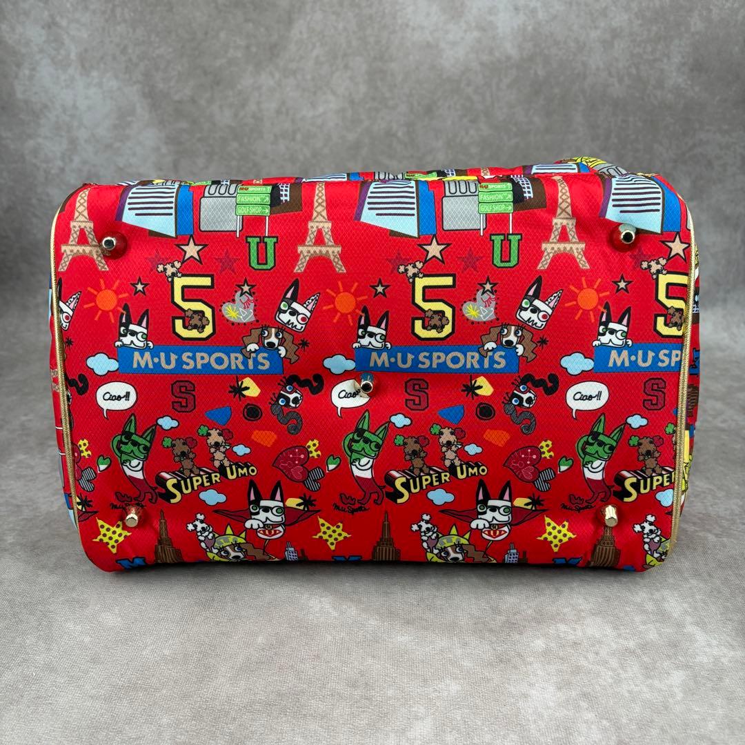 【未使用/タグ付き】エムユースポーツ キャリーバッグ カート ボストンバッグ 赤