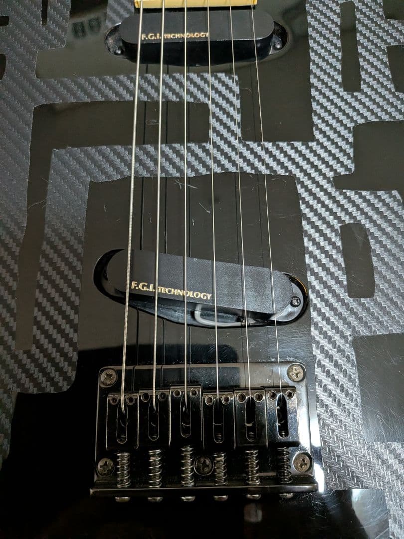 FERNANDES TEJ-70 後期型／金ロゴFGI 布袋　カーボン調Gライン