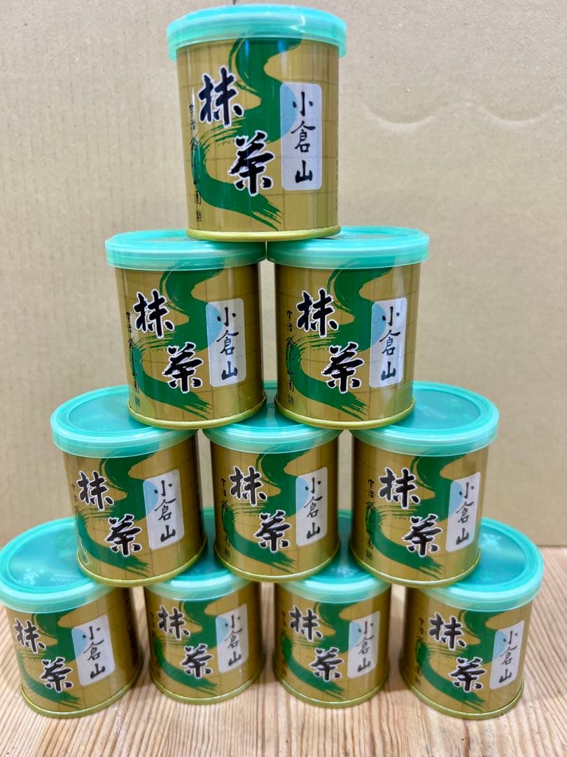 京都宇治抹茶　山政小山園　小倉山30g ×10缶 MATCHA POWDERED