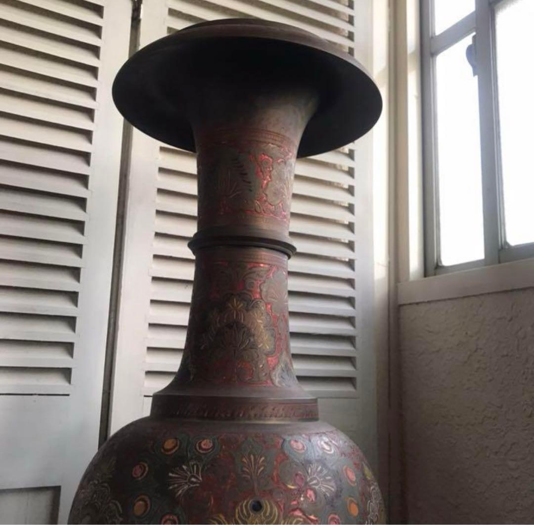 大壺　アジア　中近東　インド　エスニック 真鍮制