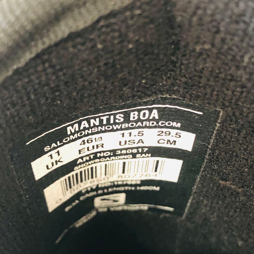 【レア】SALOMON スノボブーツMANTIS BOA 29.5cm