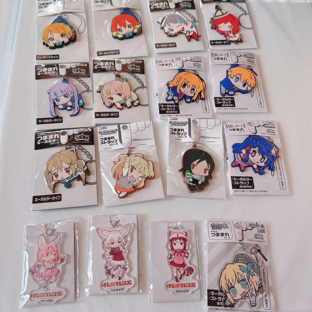 つままれキーホルダー　アイマス　バンドリ　ラブライブ はがない