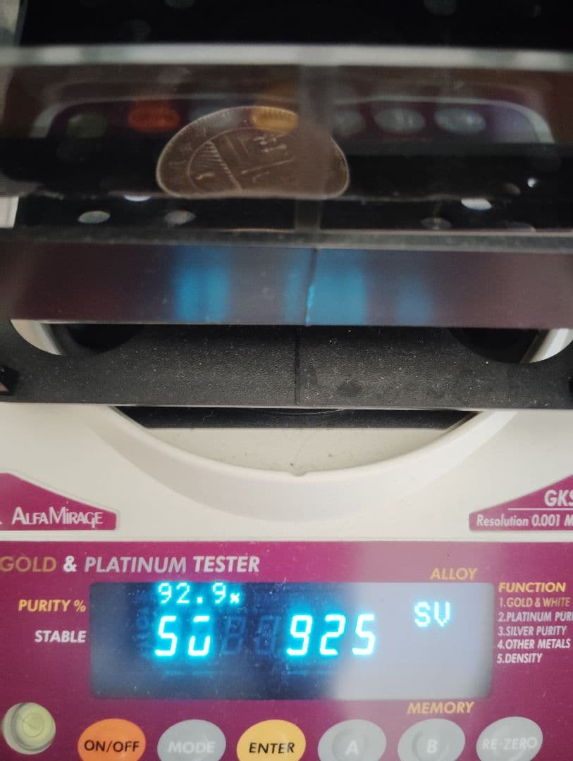 《中華民國四代目大統領 徐世昌十年九月 記念幣》古銭 品位925(銀92.9%)