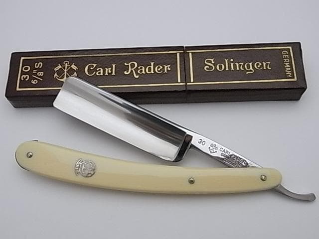 未使用 西洋剃刀 名工 Carl Rader 30  カミソリ かみそり レザー