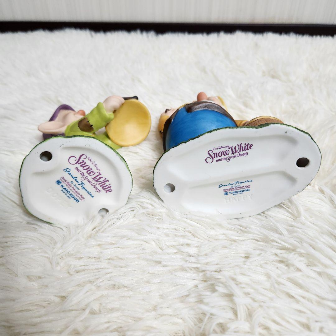 【極美品！最安値】白雪姫と七人のこびと 加藤工芸　ガーデンフィギュア　８体セット