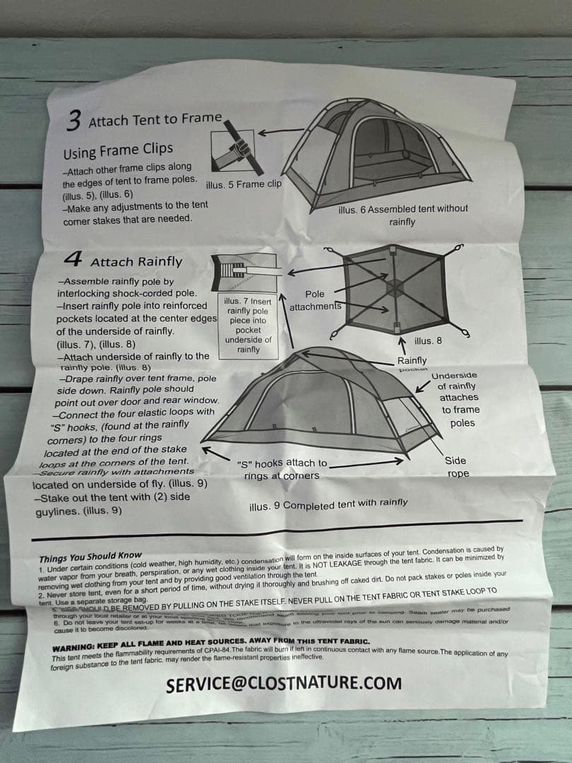 Clostnature テント 2人用 キャンプ 冬用テント　軽量 簡易 テント