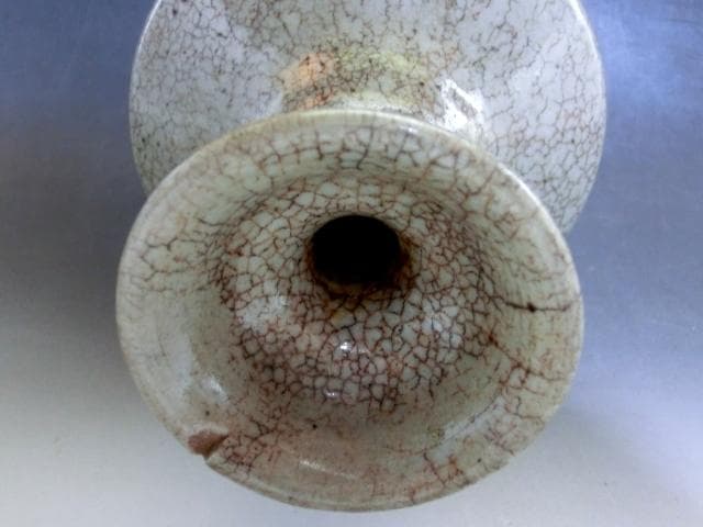 花瓶■李朝 時代物 唐木花台付き 古い花器 花生け 古玩 唐物 時代物 骨董品■