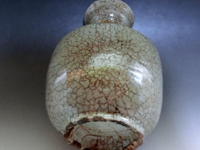 花瓶■李朝 時代物 唐木花台付き 古い花器 花生け 古玩 唐物 時代物 骨董品■