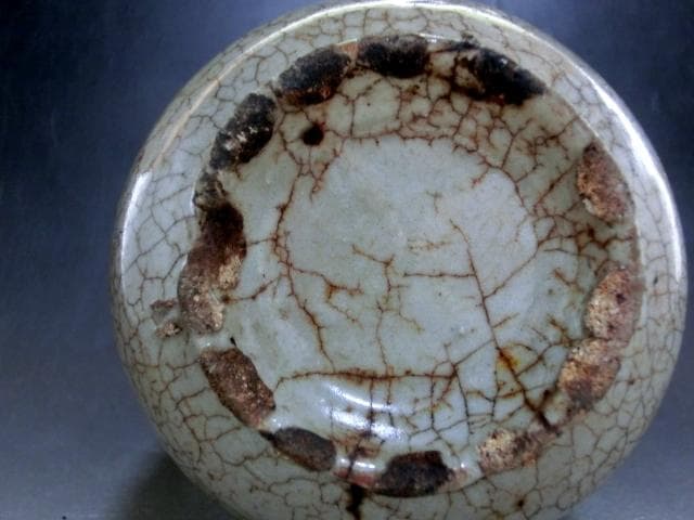 花瓶■李朝 時代物 唐木花台付き 古い花器 花生け 古玩 唐物 時代物 骨董品■