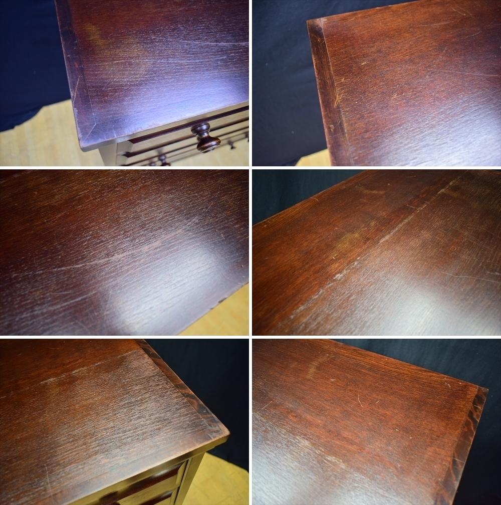 【送料込】 北海道民芸家具 樺 無垢 ６段９杯 タンス チェスト