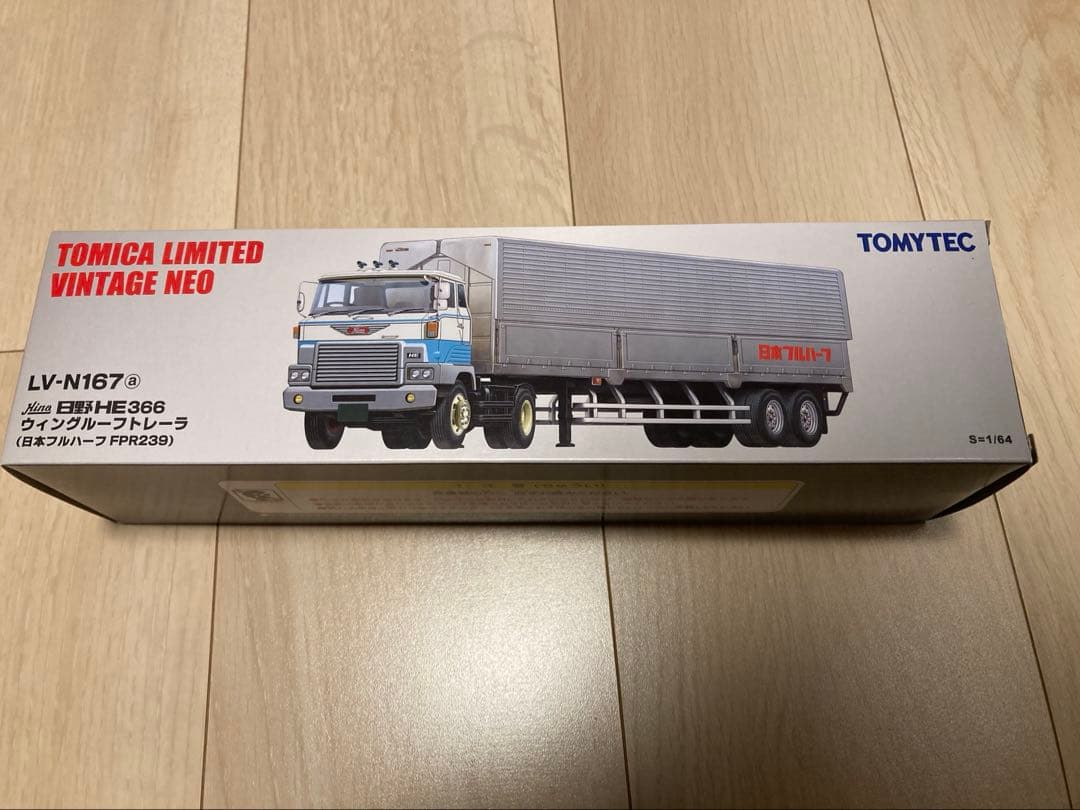 TLV LV-167 日野 HE 366 ウィング ルーフトレーラー