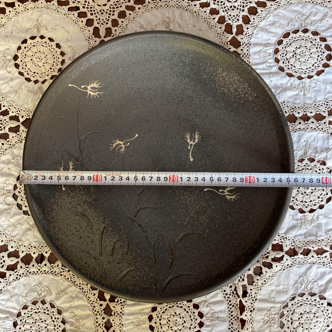 鷺草　飾り大皿　36cm