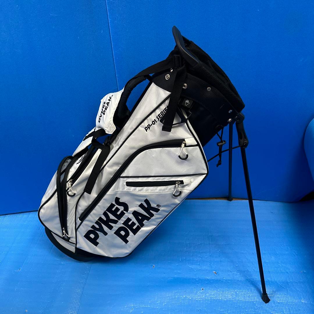 PYKES PEAK キャディバッグ ホワイト・ブラック