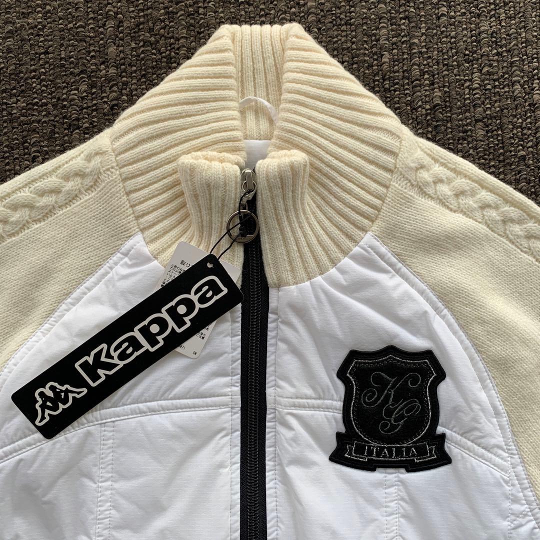 【新品・未使用品】　カッパ　Kappa ゴルフ　ニット　ブルゾン　異素材　L