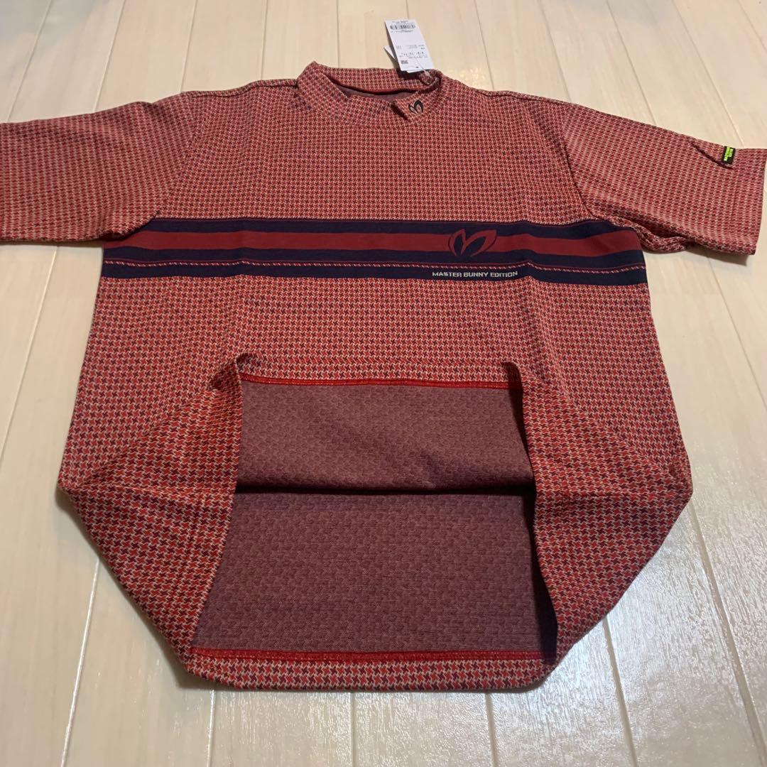 新品■18,700円【マスターバニー】5/L メンズ　半袖モックネック　シャツ