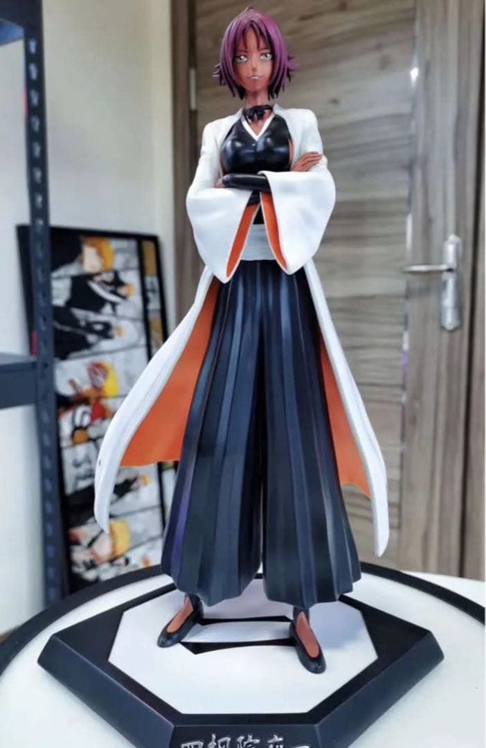 BLEACH 黒衣少年図 四楓院夜一 ガレージキット ガレキ スタチュー②