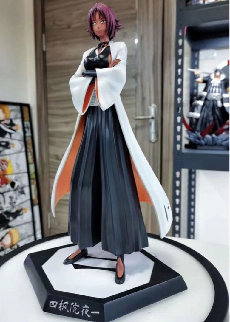 BLEACH 黒衣少年図 四楓院夜一 ガレージキット ガレキ スタチュー②