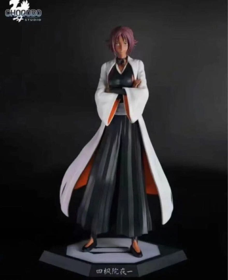 BLEACH 黒衣少年図 四楓院夜一 ガレージキット ガレキ スタチュー②