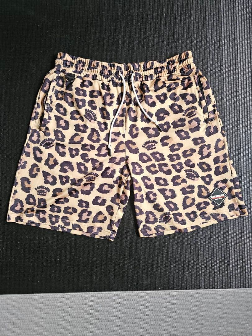 BASSMANIA バスマニア ヒョウ柄 フィッシングスーツ(上下セット)XL