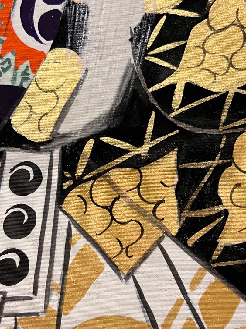 新井清堂 直筆 「石槁」 能画 石橋 永雅師事 掛軸 掛け軸 絵画 人物画