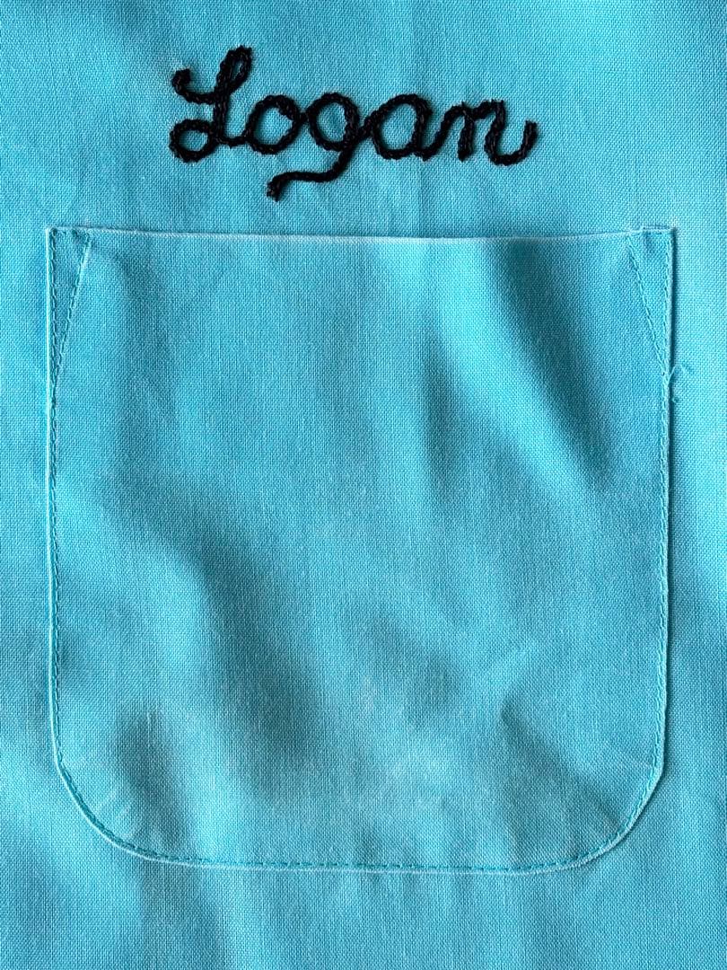 70's USA製 キングルイ King Louie ボーリングシャツ 刺繍