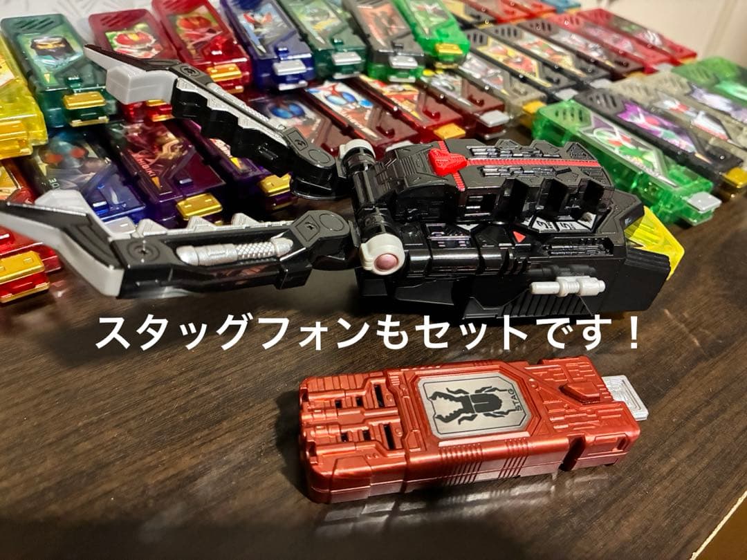 【値引き中】スタッグフォン付　仮面ライダーW ガイアメモリ まとめ売り 59個