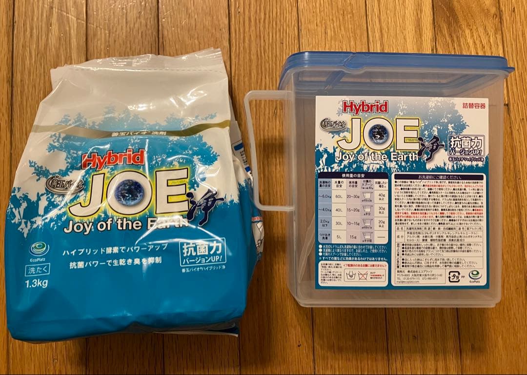 【新品】洗濯洗剤　JOE 浄 ハイブリッド ジョー 粉末洗剤 1.3kg×６袋