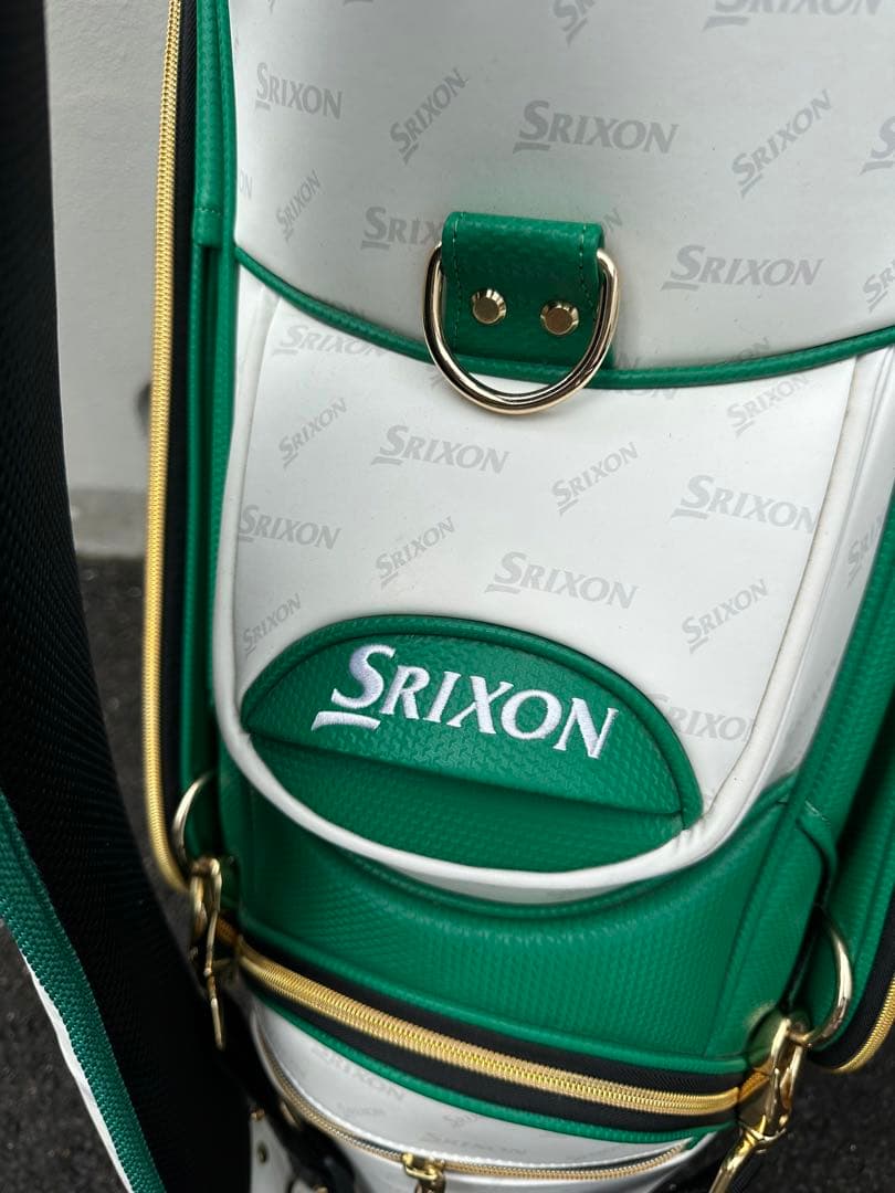 Srixon キャディバッグ 緑/白 松山英樹モデル（最終値下げ）早い者勝ち