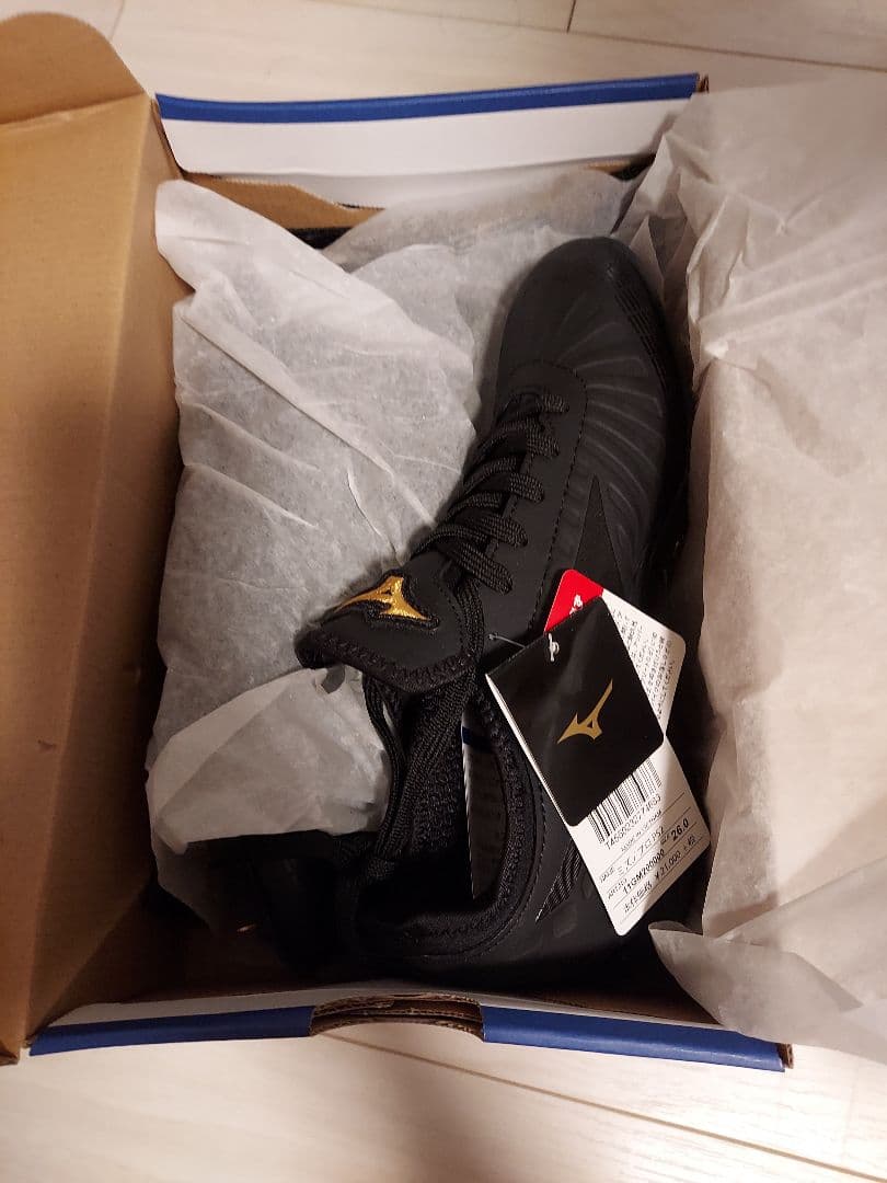 ミズノプロ OPS2 スパイク 黒　26センチ