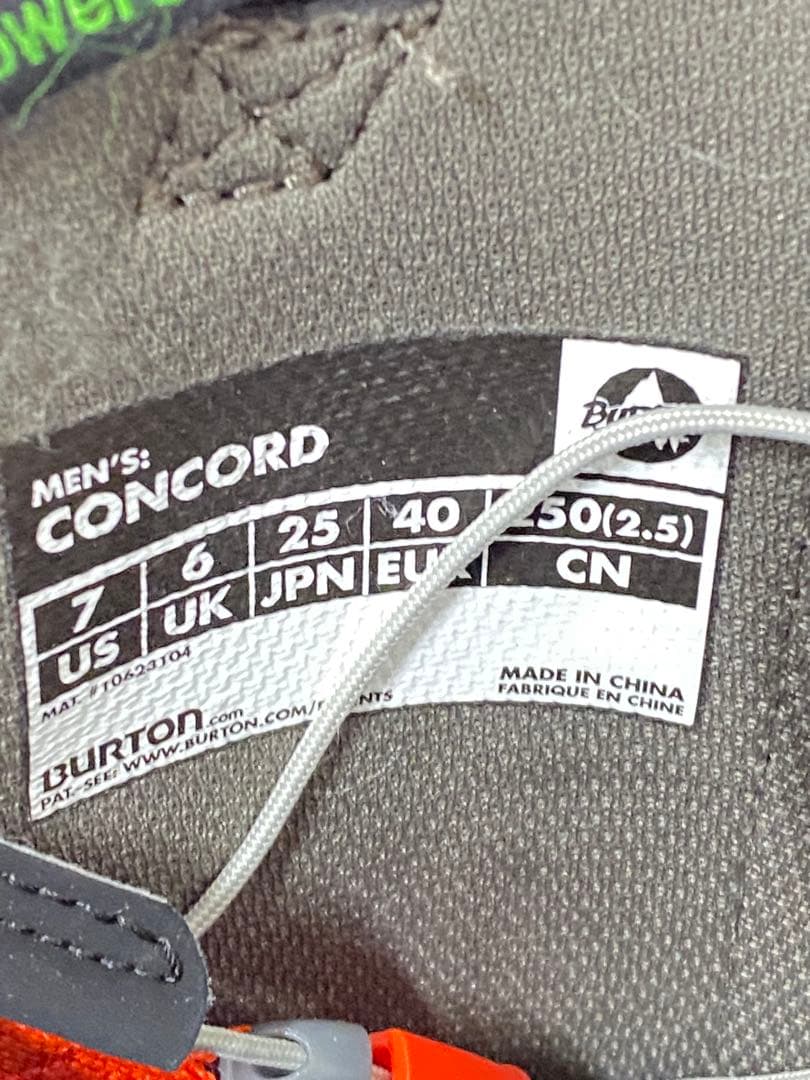 スノボブーツ25センチバートン