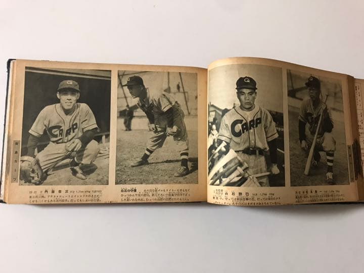 昭和25年 プロ野球15球団全選手写真張★ 広島東洋カープ