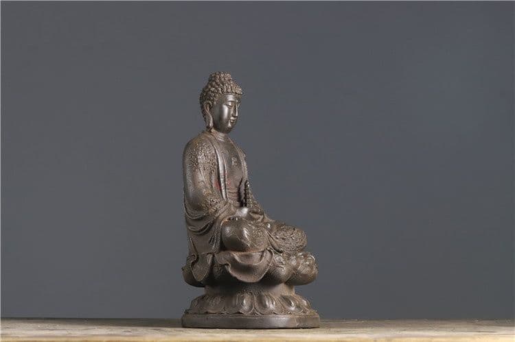 鉄像 鉄仏 釈迦牟尼端塔仏 大日如来仏像 工芸品 置物