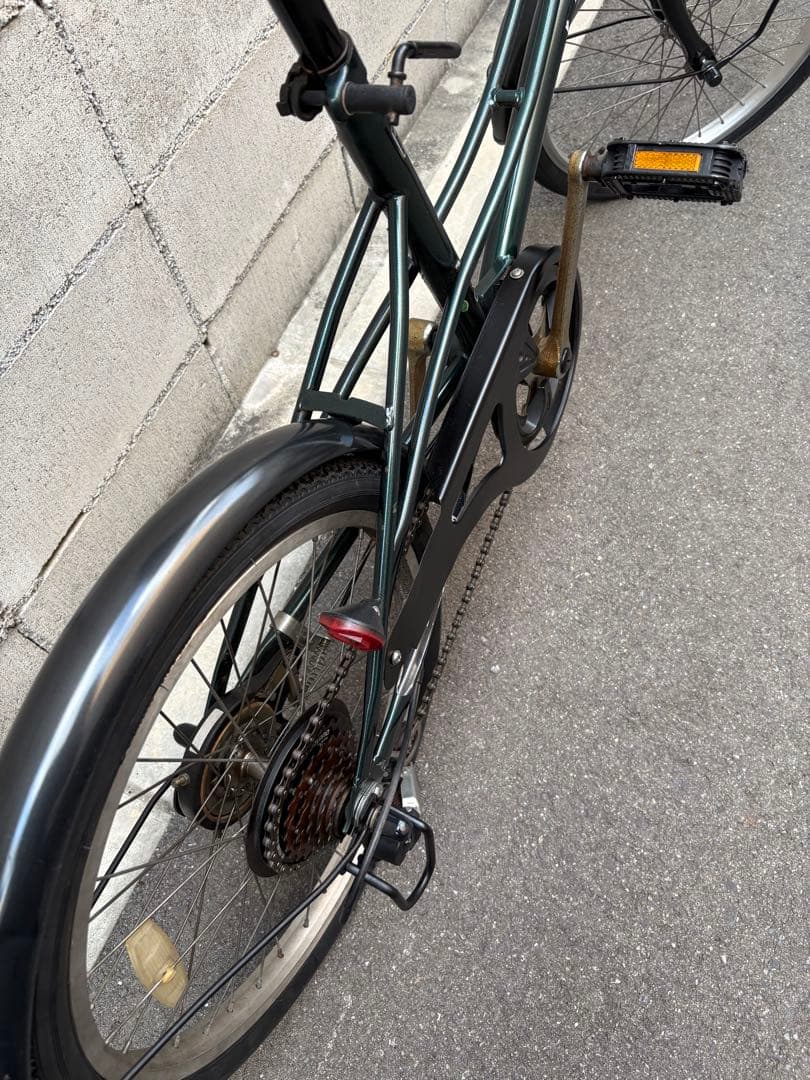 <両タイヤ新品>ミニベロ　グリーン